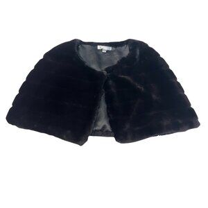 White House Black Market Faux Fur Shrug Cape